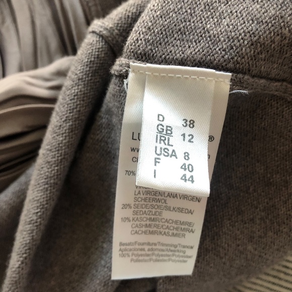 SOLD! Luisa Cerano wool / silk long sleeve cardigan size M-L - Picture 10 of 11